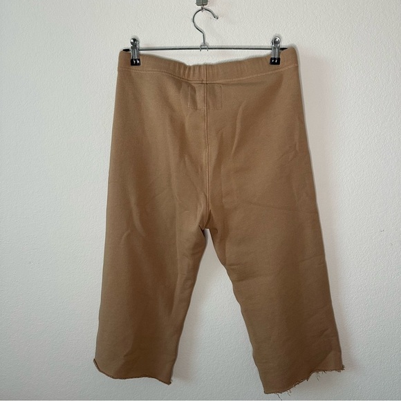 Frank & Eileen Catherine Favorite Sweatpants in Camel SZ S Raw Hem Cropped - Picture 9 of 10